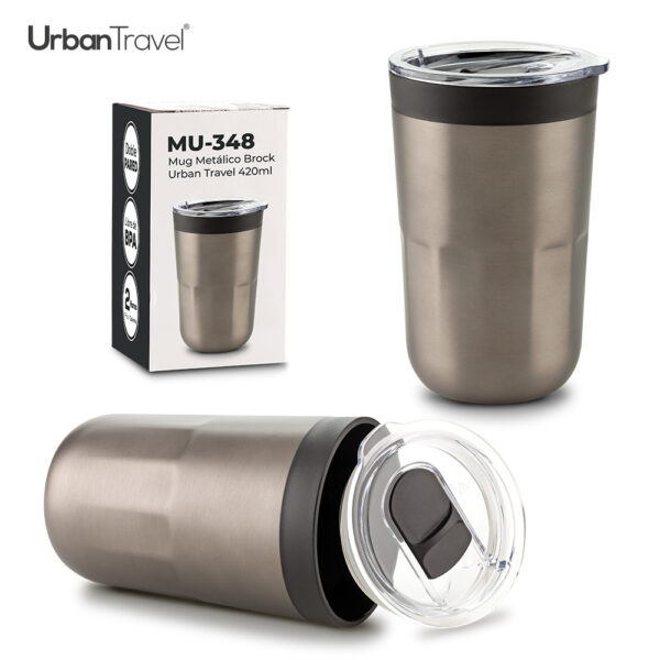 Mug Metálico Brock Urban Travel 420ml - Image 4