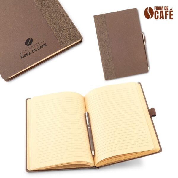 Set de Libreta y Bolígrafo Eco Coffee