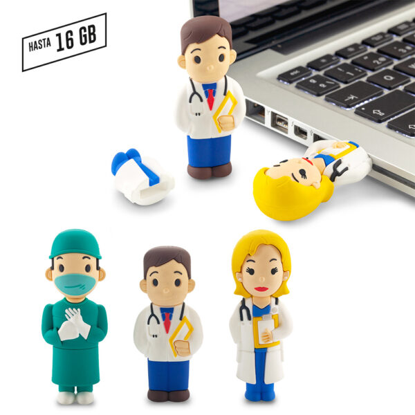 PVC Memoria USB Medic 3D - Ver OF-228-CH PRECIO NETO