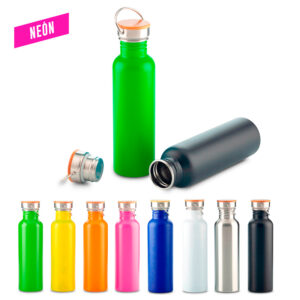 Botilito Metalico Wood 700ml