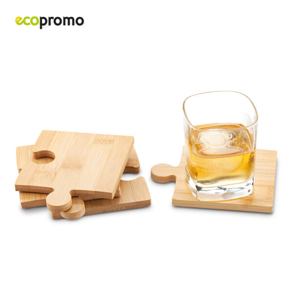 Set Portavasos Bamboo Puzzle - Image 3