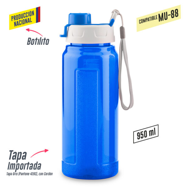 Botilito Plástico Galaxy 950ml - Producción Nacional - Image 3