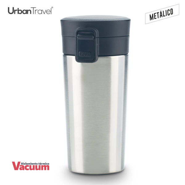 Mug Metálico Doble Pared Coffee Urban Travel 380ml - Image 5