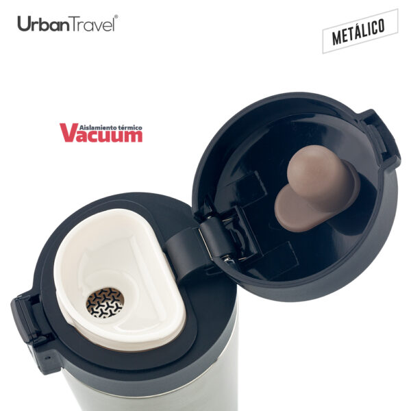Mug Metálico Doble Pared Coffee Urban Travel 380ml - Image 6
