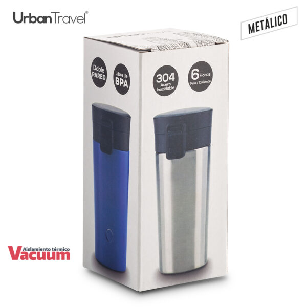 Mug Metálico Doble Pared Coffee Urban Travel 380ml - Image 7