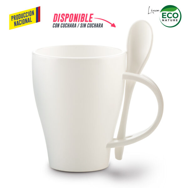 Mug Plástico con Cuchara Tiffany 350ml - Producción Nacional - Image 5