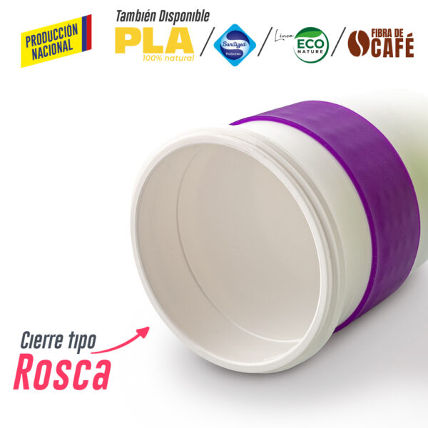 Mug Plastico Coffee Plus 12oz- Producción Nacional PRECIO NETO - Image 2