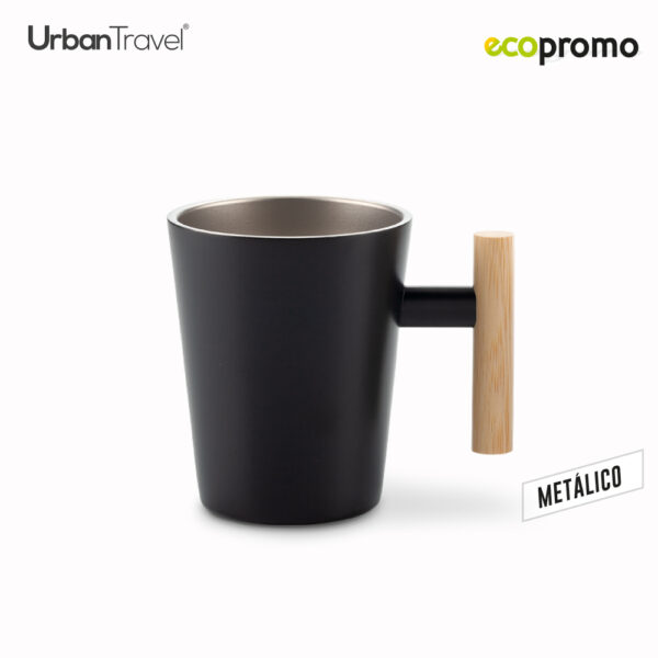 Mug Metálico Torval Urban Travel 400ml NUEVO - Image 4