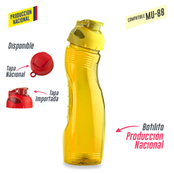 Botilito Saturno PVC 850ml - Produccion Nacional (Ver MU-35 - Tapa Pesta) - Image 3