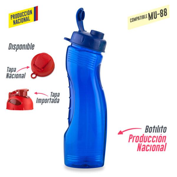Botilito Saturno PVC 850ml - Produccion Nacional (Ver MU-35 - Tapa Pesta) - Image 4