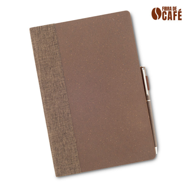 Set de Libreta y Bolígrafo Eco Coffee - Image 3