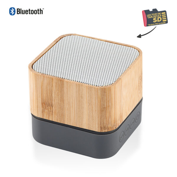Speaker Bluetooth Bamboo Lights - Image 2