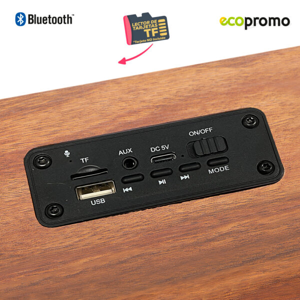 Speaker Bluetooth Retro Bamboo - Image 4