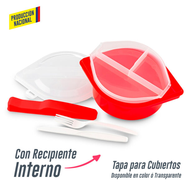 Portacomidas con Cubiertos Jakarta - Produccion Nacional - Image 2